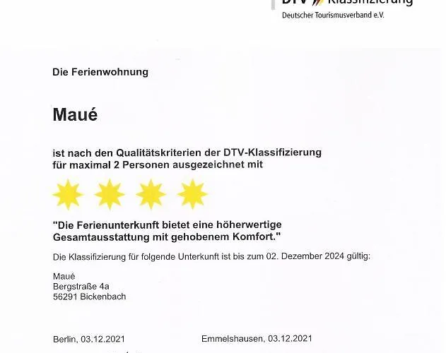 Ferienwohnung Maué Apartamento Bickenbach (Rhineland-Palatinate)